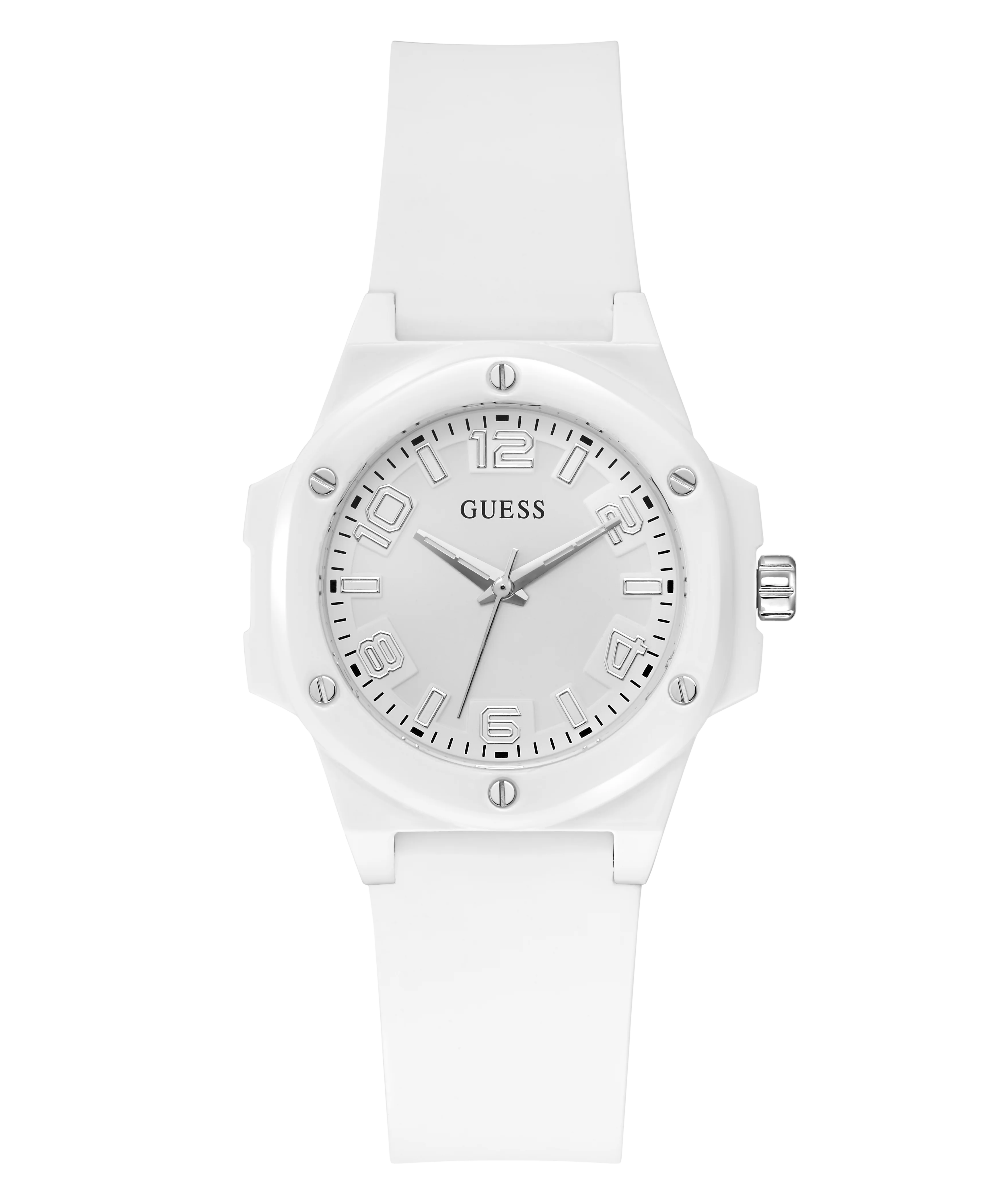 GUESS Ladies White Analog Watch - Image 4