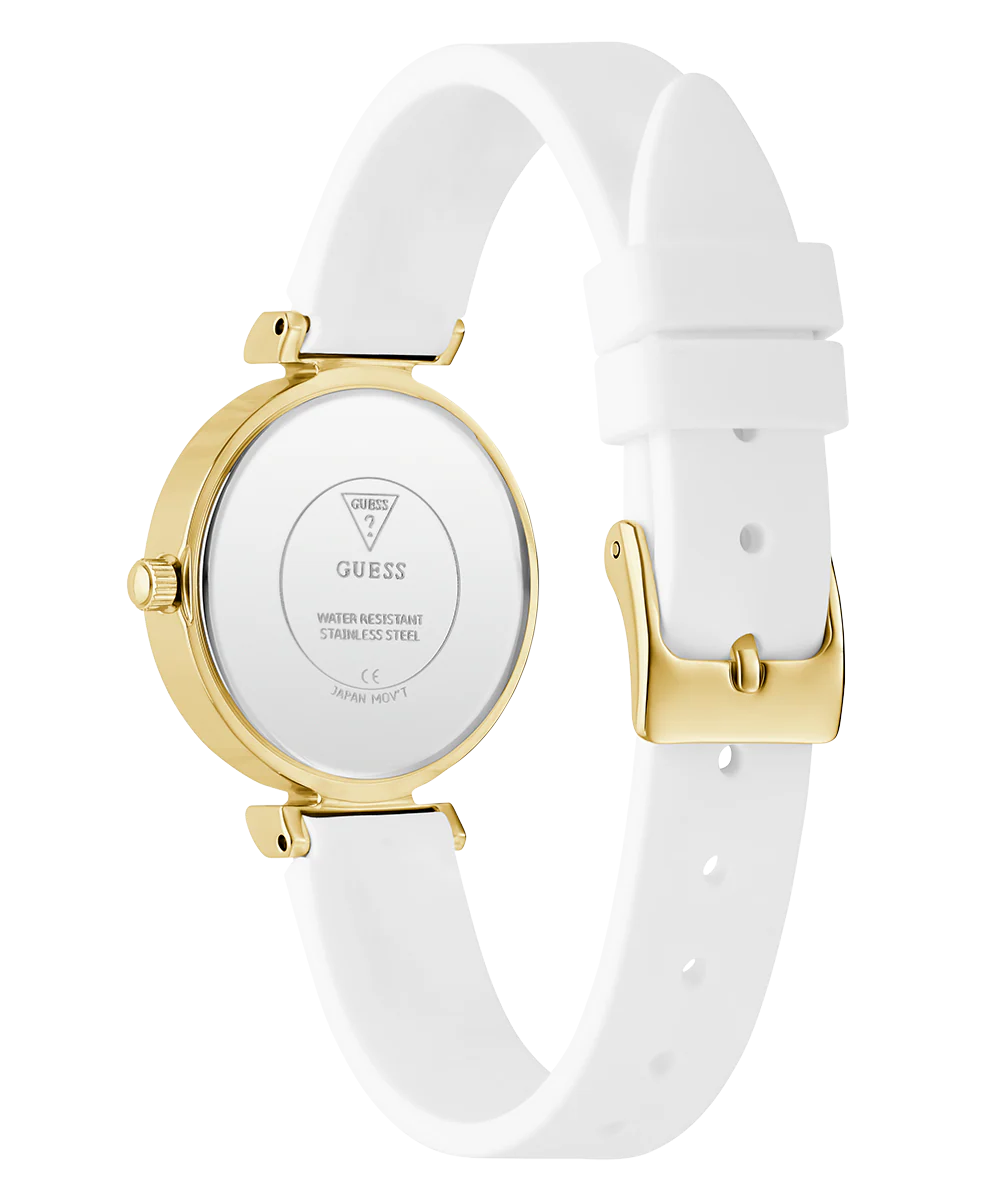 GUESS Ladies White Gold Tone Analog Watch - Image 7