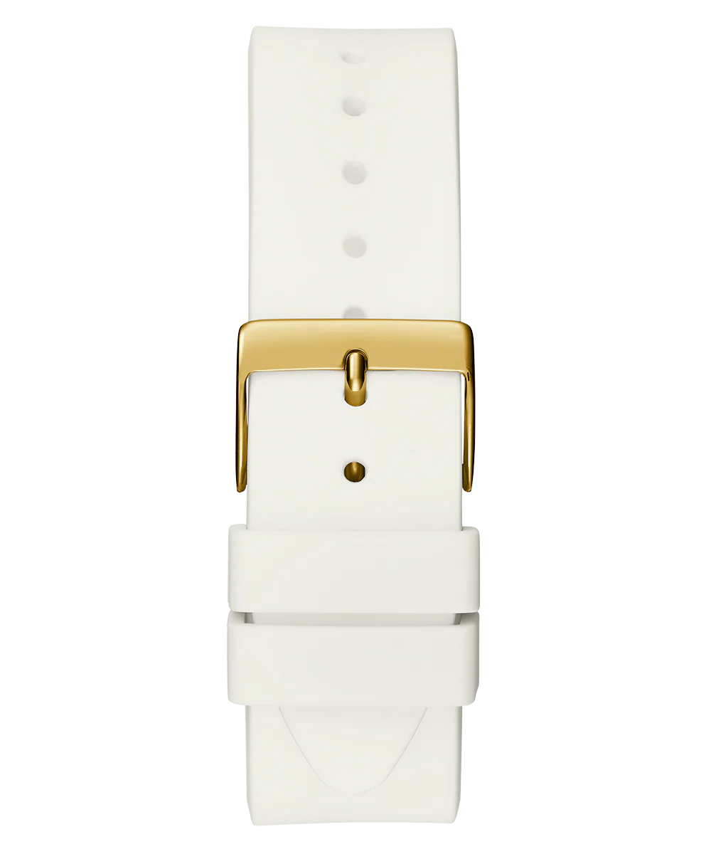 GUESS Ladies White Gold Tone Analog Watch - Image 2