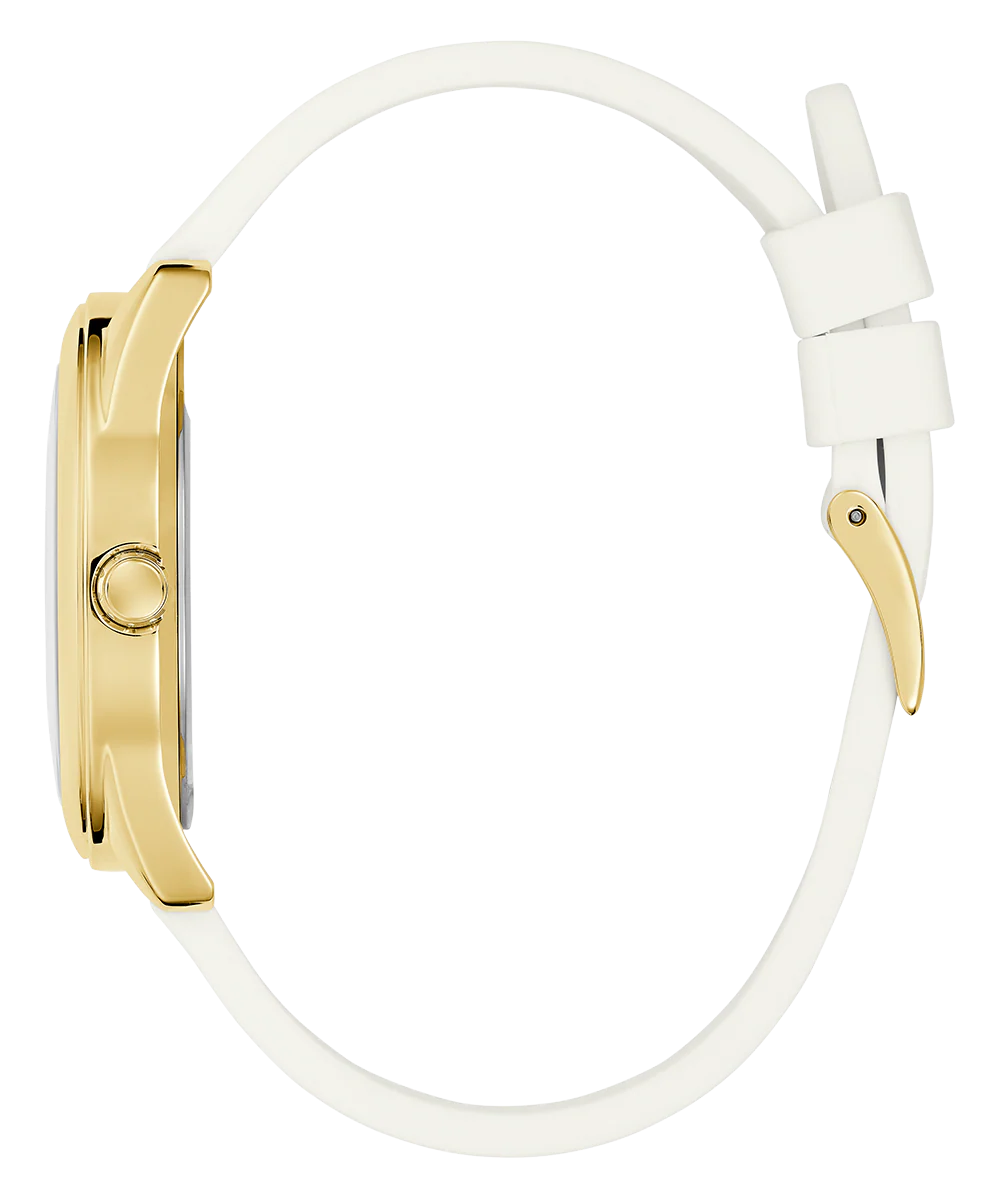 GUESS Ladies White Gold Tone Analog Watch - Image 3