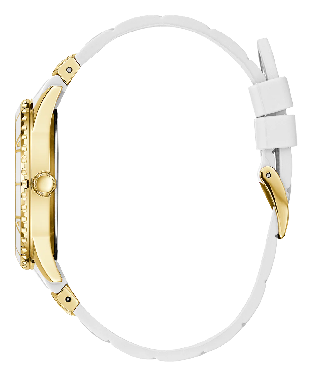 GUESS Ladies White Gold Tone Multi-function Watch - Image 2