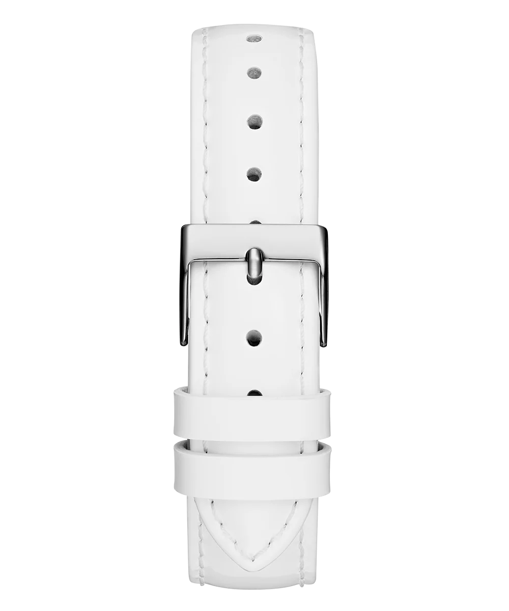 GUESS Ladies White Silver Tone Analog Watch - Image 8