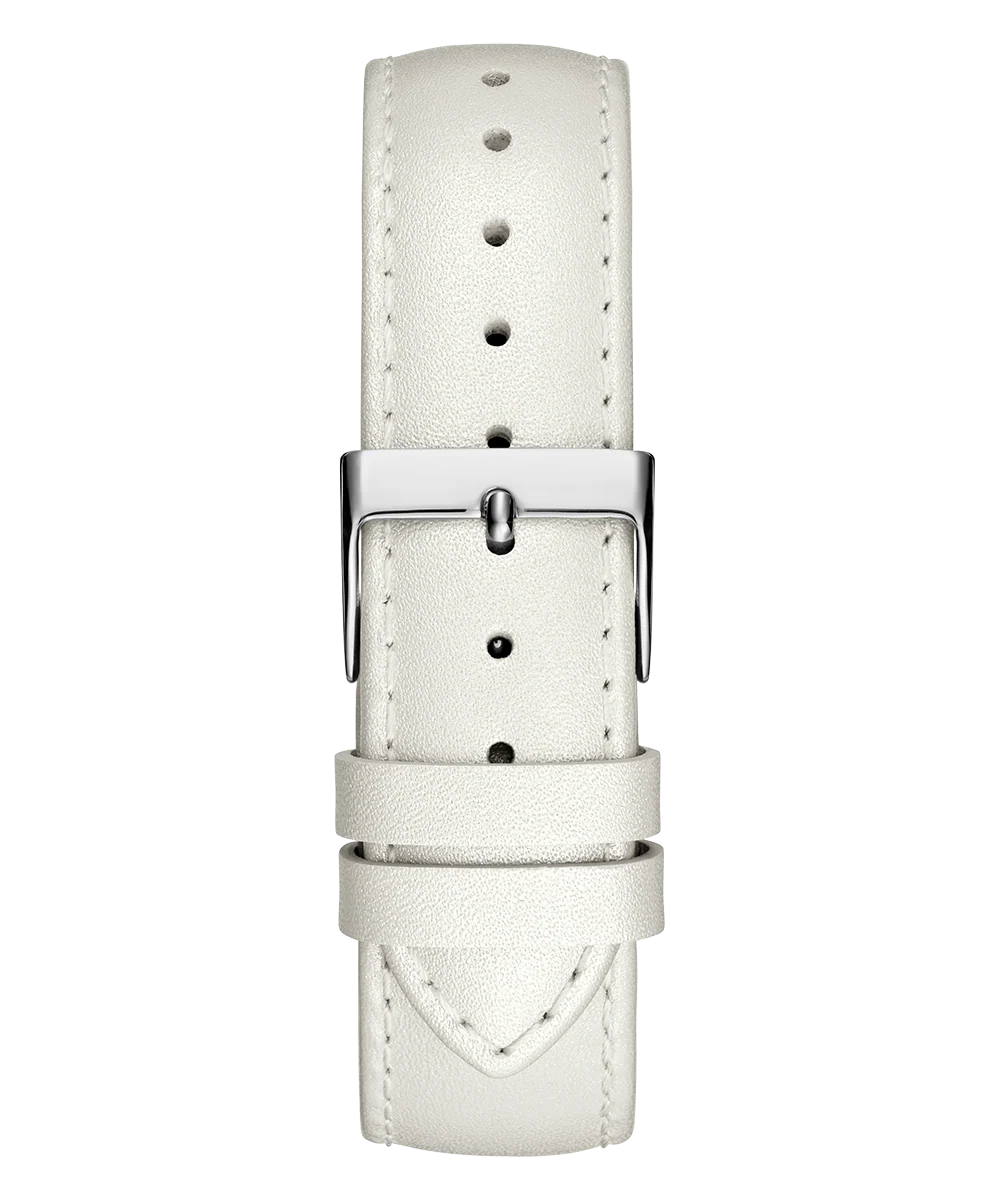 GUESS Ladies White Silver Tone Analog Watch - Image 9