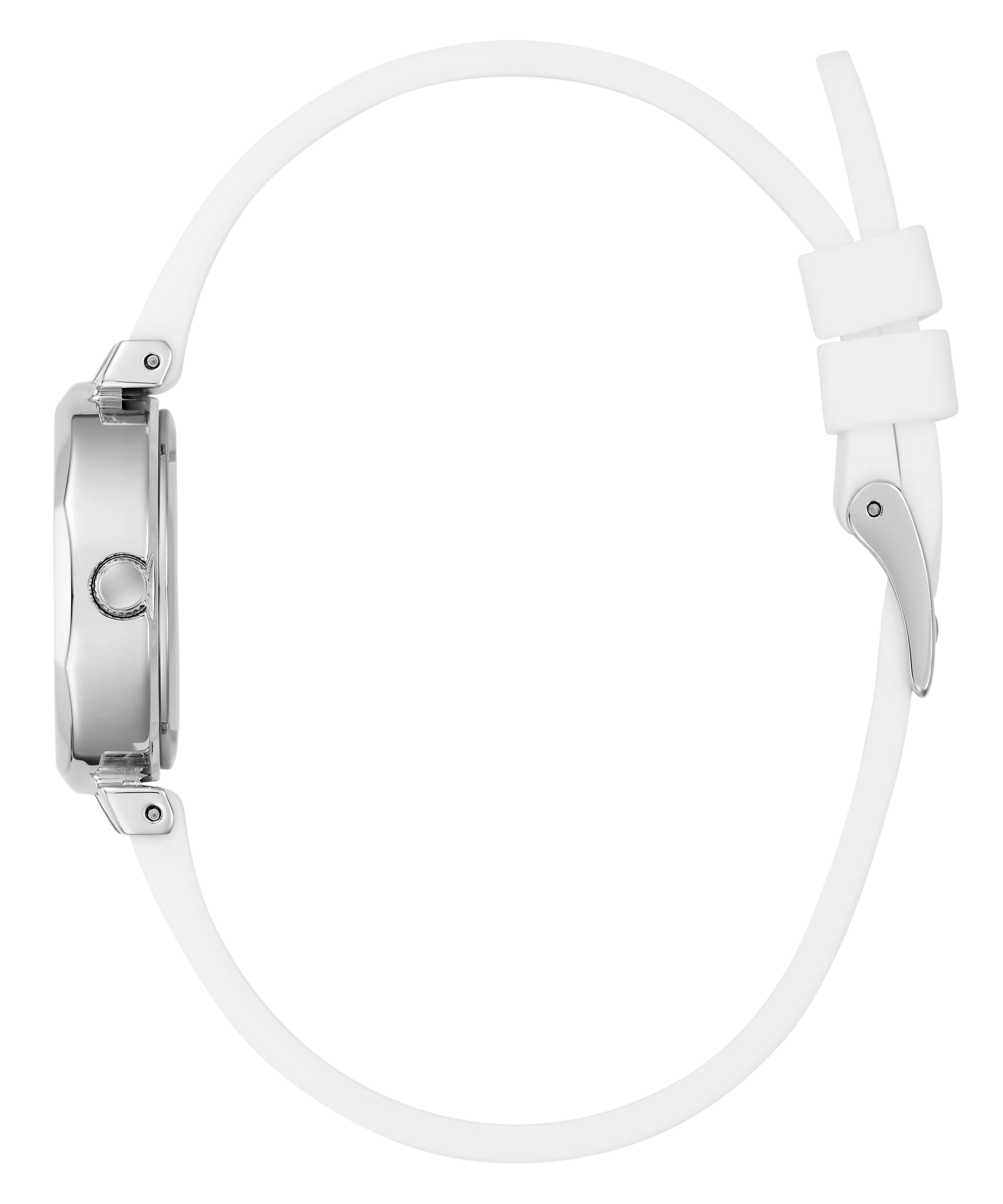 GUESS Ladies White Silver Tone Analog Watch - Image 8