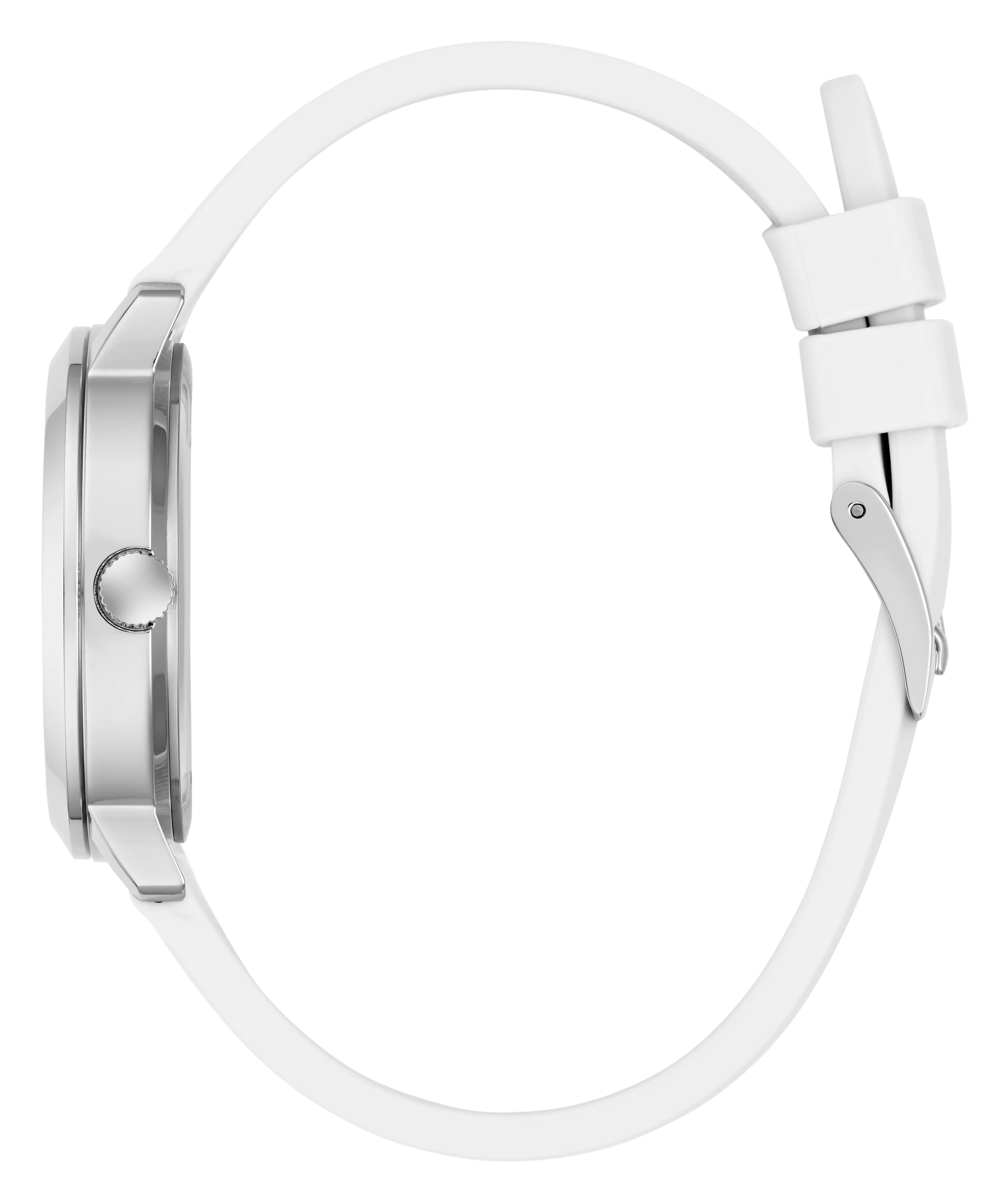 GUESS Ladies White Silver Tone Analog Watch - Image 8