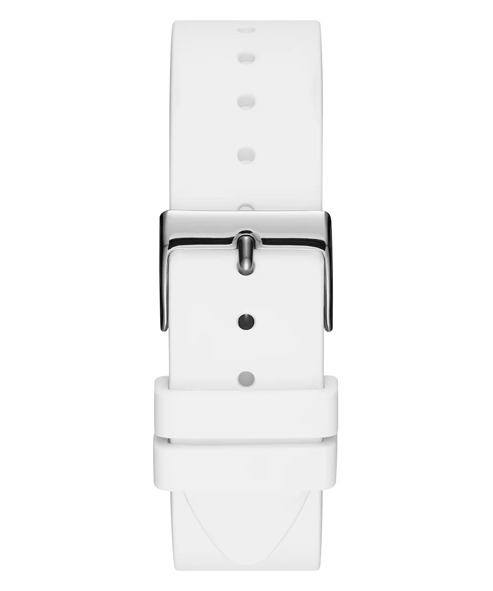 GUESS Ladies White Silver Tone Analog Watch - Image 3