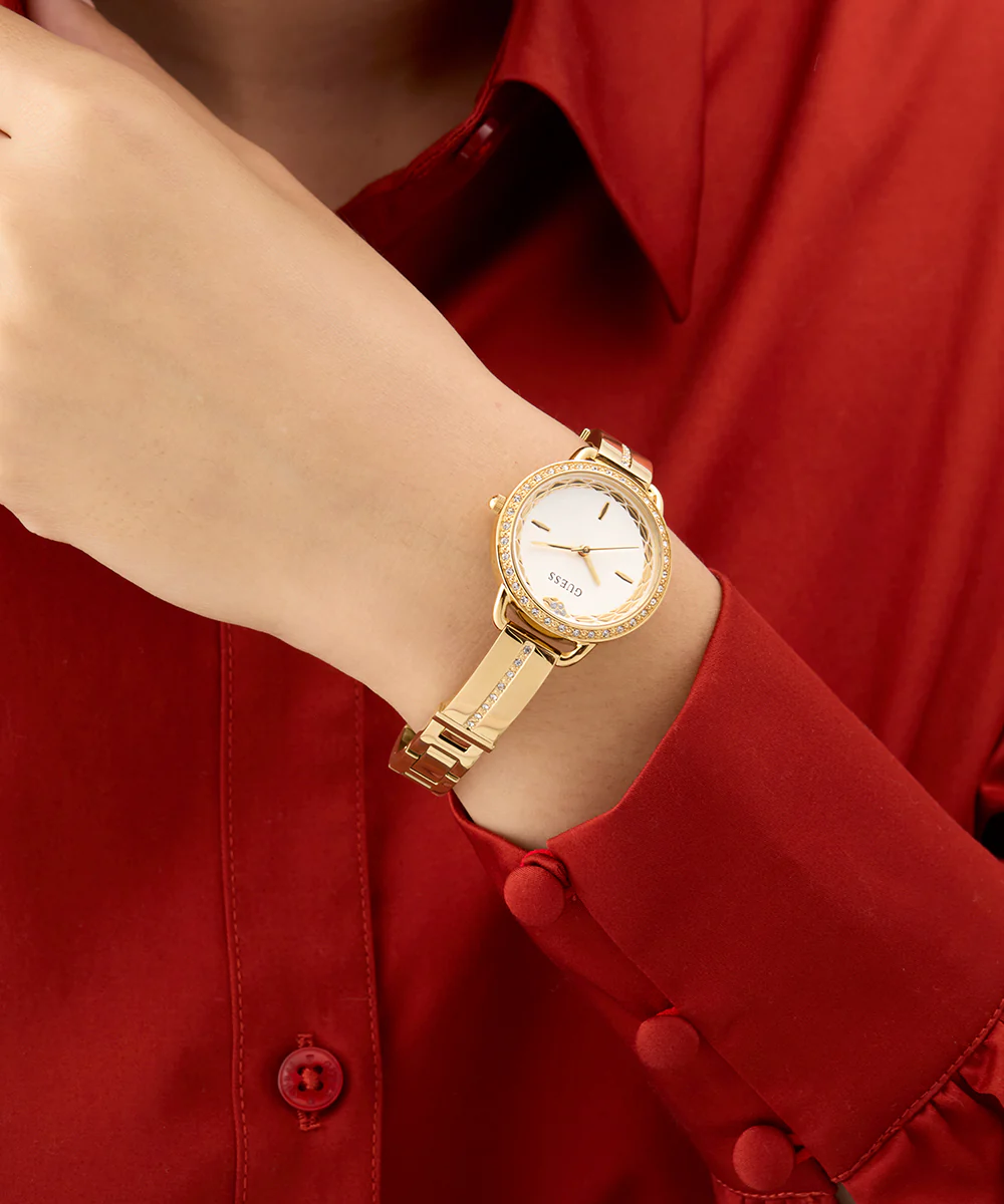GUESS Limited Edition Lunar New Year Ladies Gold Tone Analog Watch - Image 3