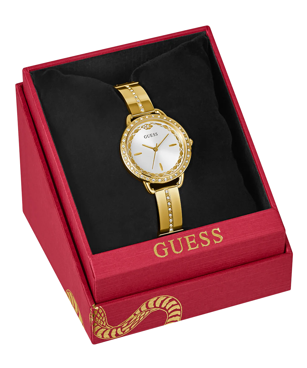 GUESS Limited Edition Lunar New Year Ladies Gold Tone Analog Watch - Image 7