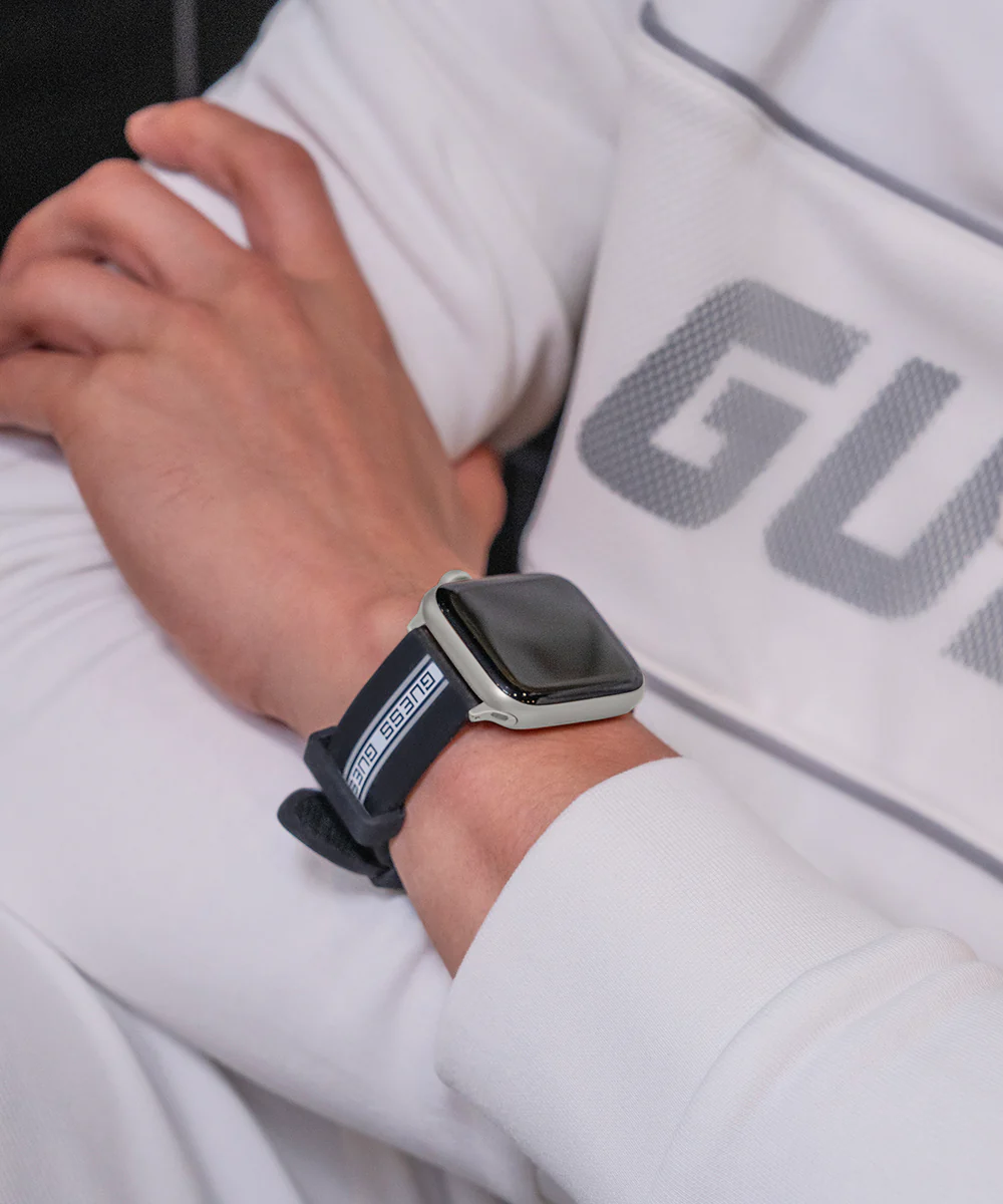 GUESS Logo Silicone Band for Apple 42-44 mm Watch - Image 2
