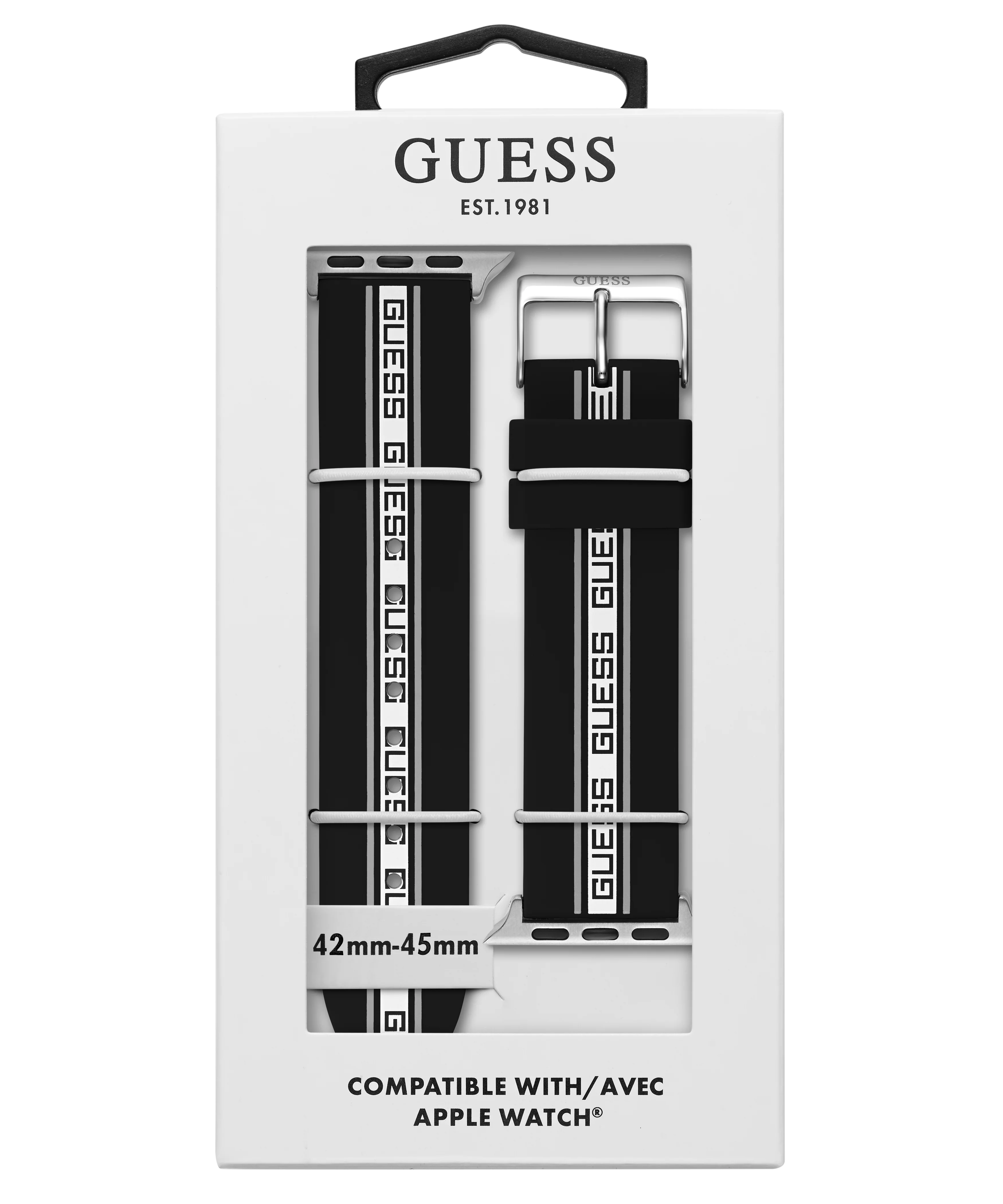 GUESS Logo Silicone Band for Apple 42-44 mm Watch - Image 7