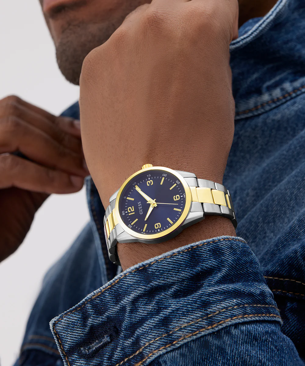 GUESS Mens 2-Tone Analog Watch - Image 2