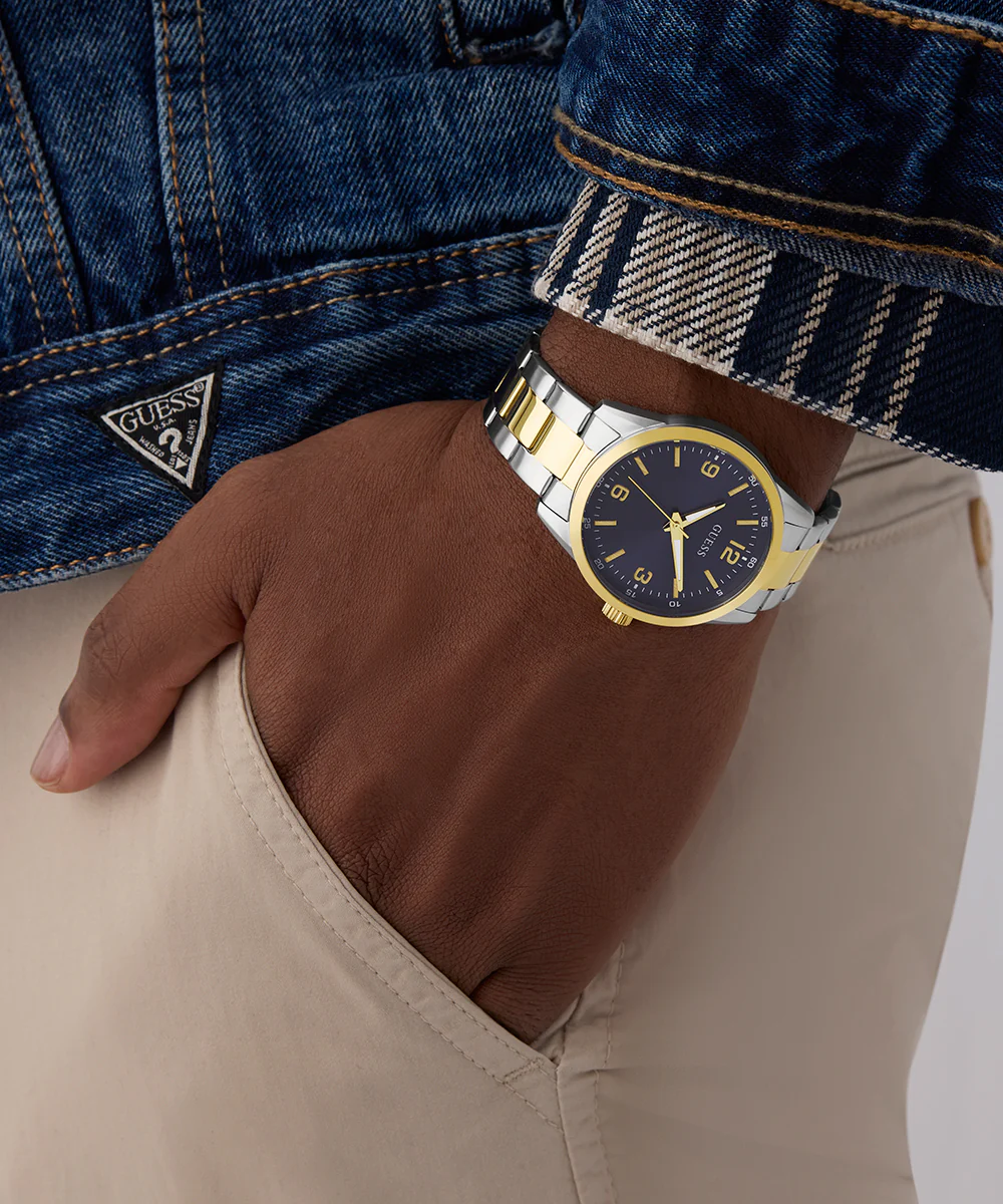 GUESS Mens 2-Tone Analog Watch - Image 4