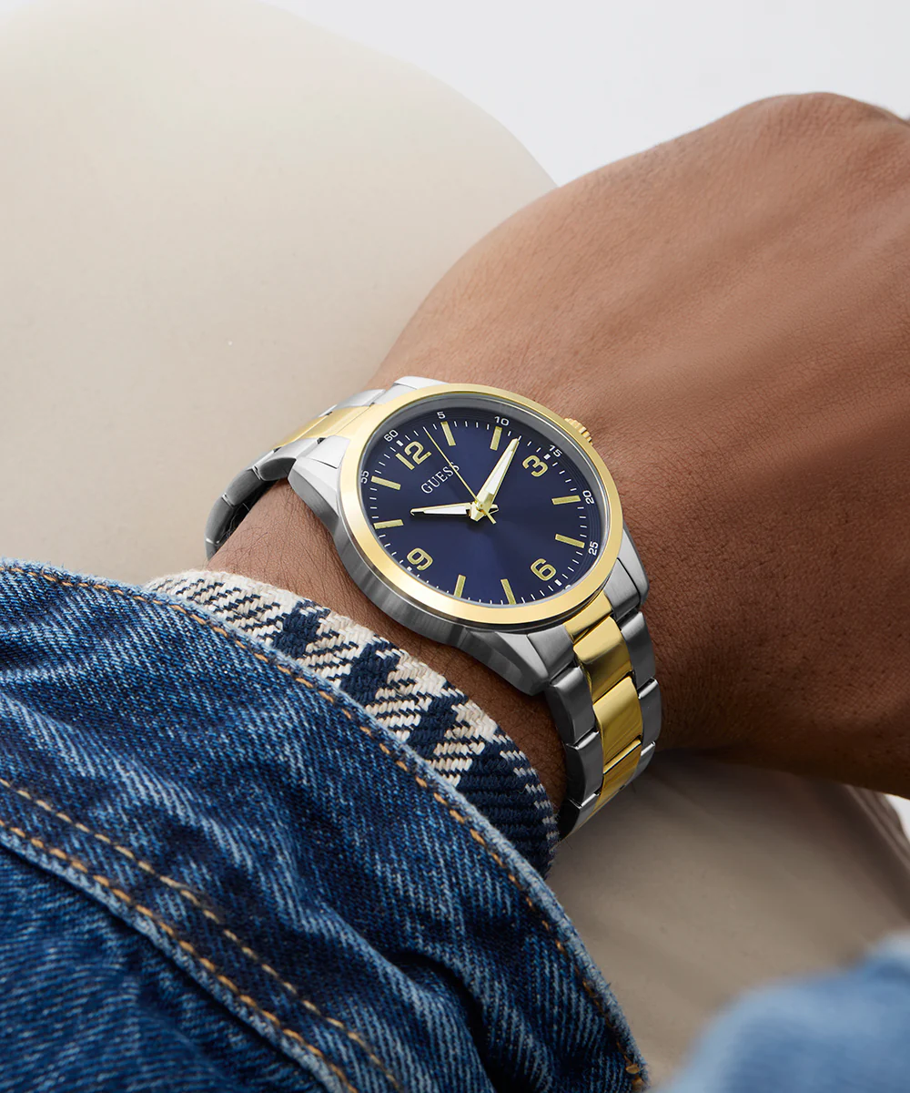 GUESS Mens 2-Tone Analog Watch - Image 6