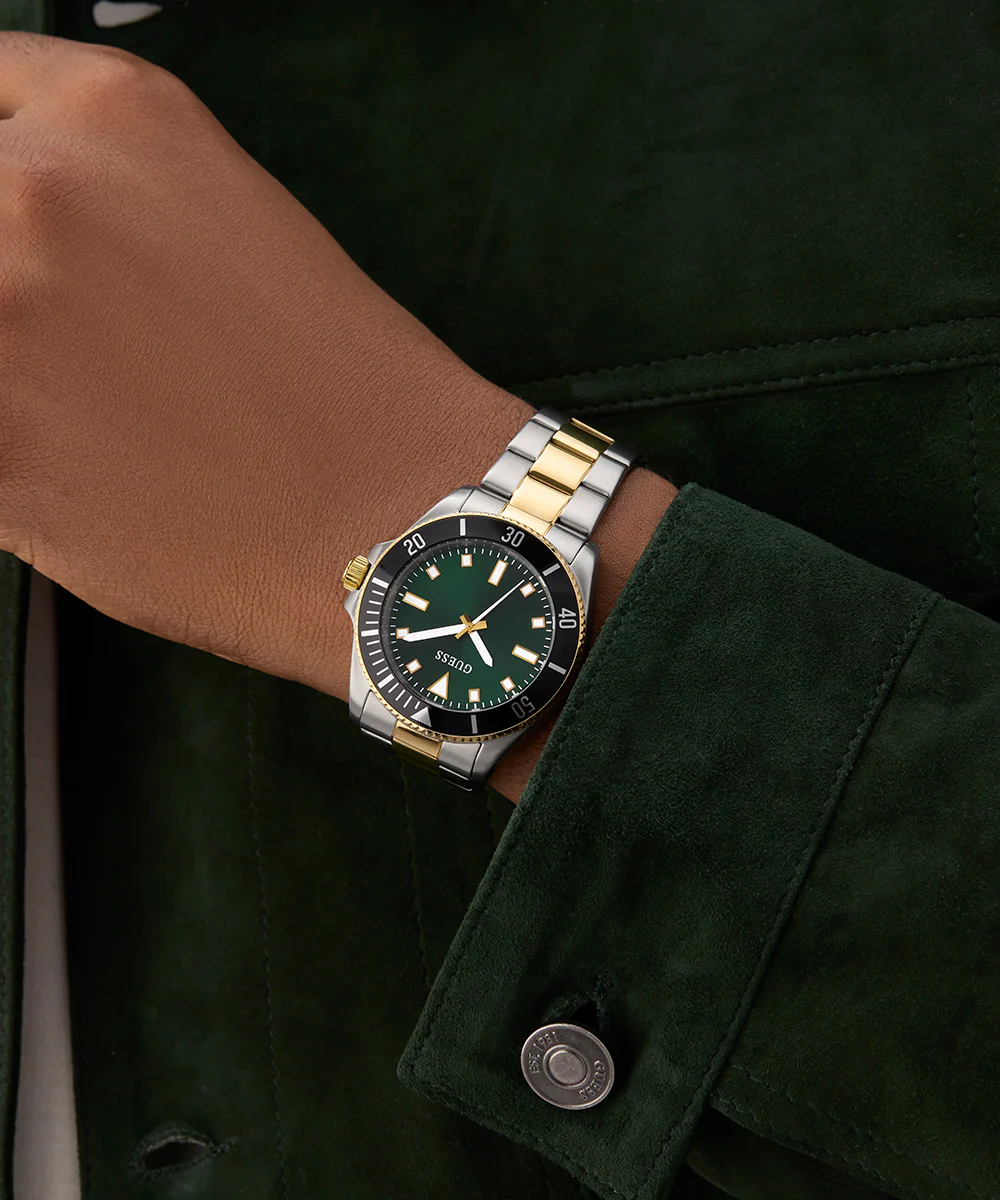 GUESS Mens 2-Tone Analog Watch - Image 3