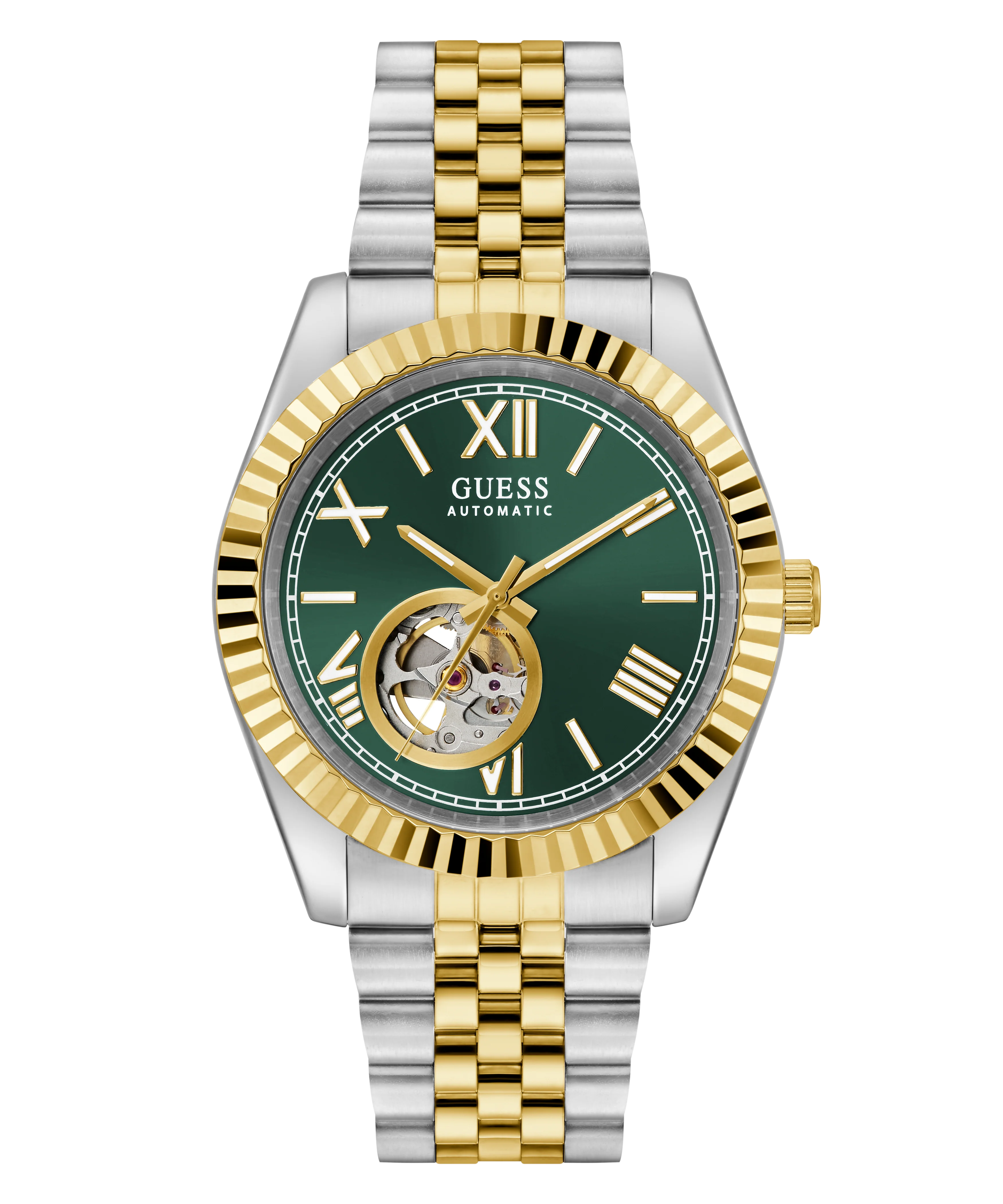 GUESS Mens 2-Tone Automatic Watch - Image 4