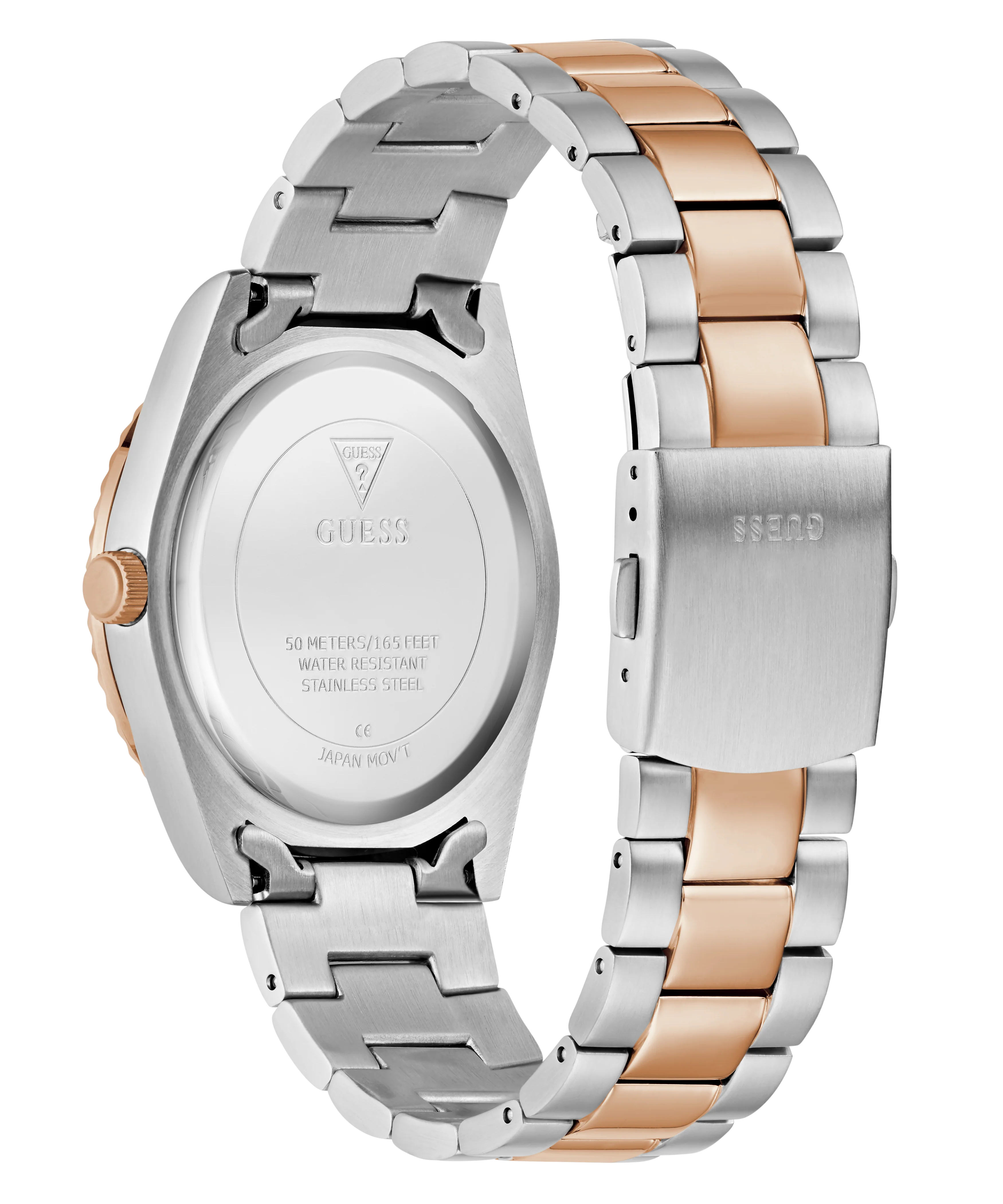 GUESS Mens 2-Tone Day/Date Watch - Image 7