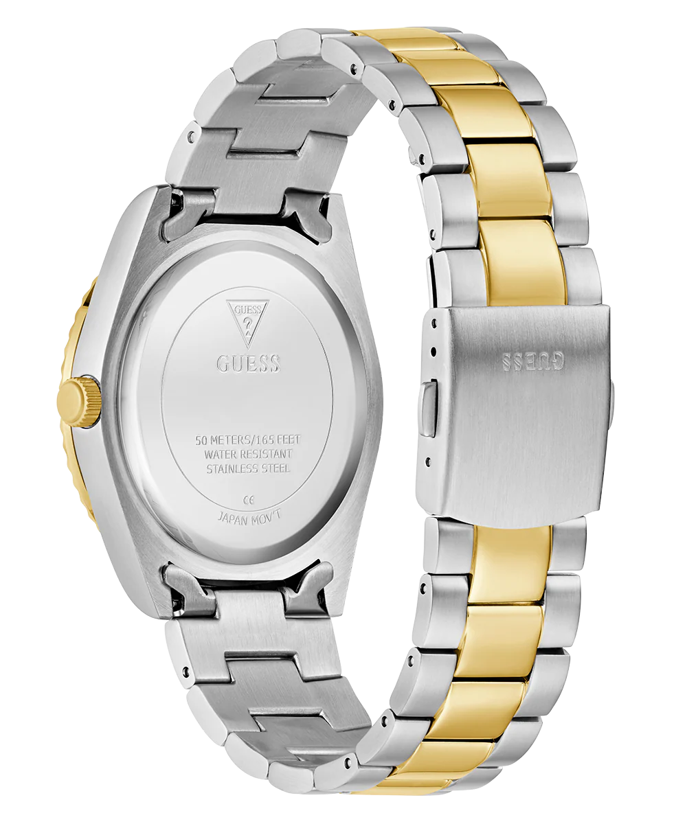GUESS Mens 2-Tone Day/Date Watch - Image 7