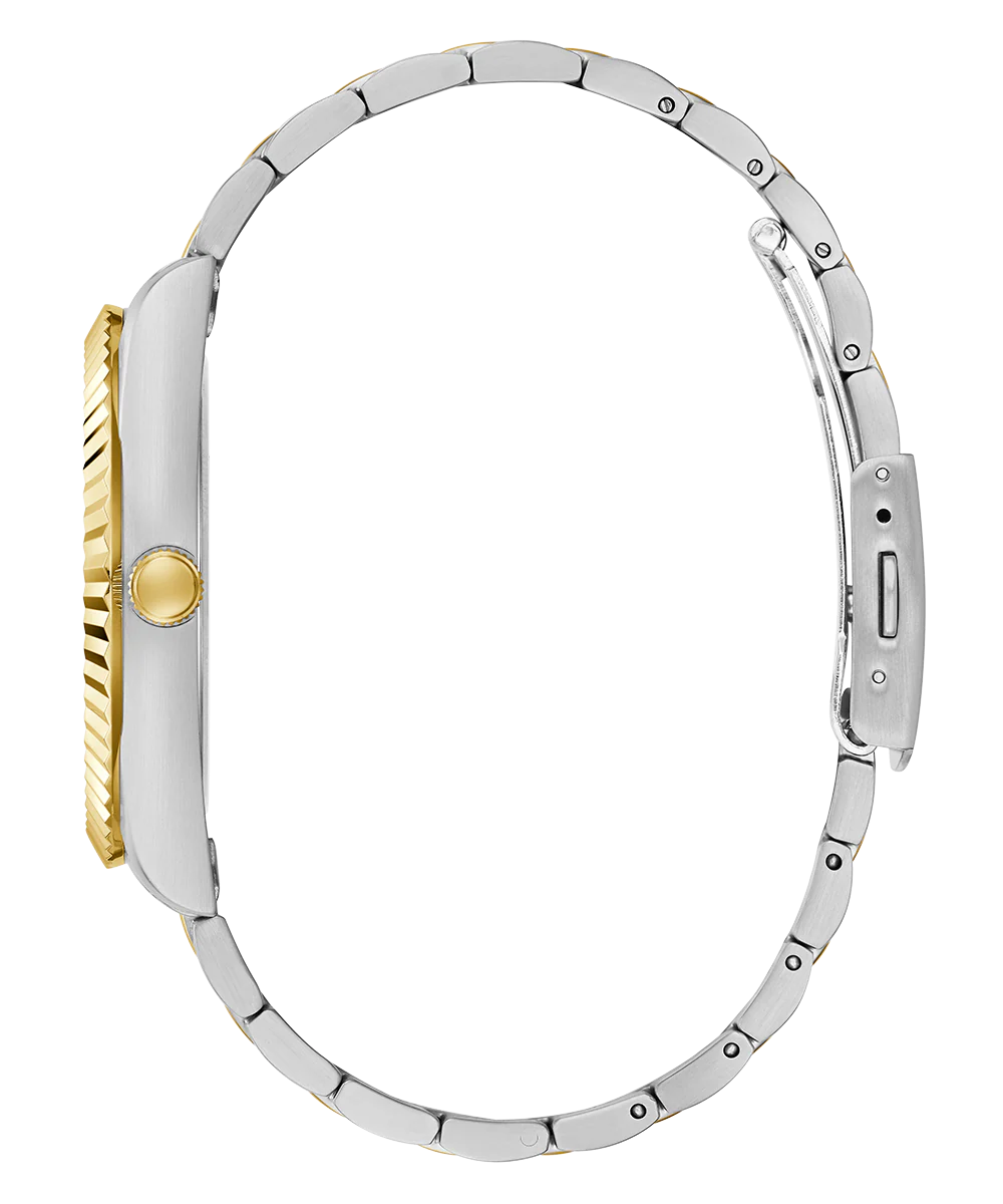 GUESS Mens 2-Tone Day/Date Watch - Image 8