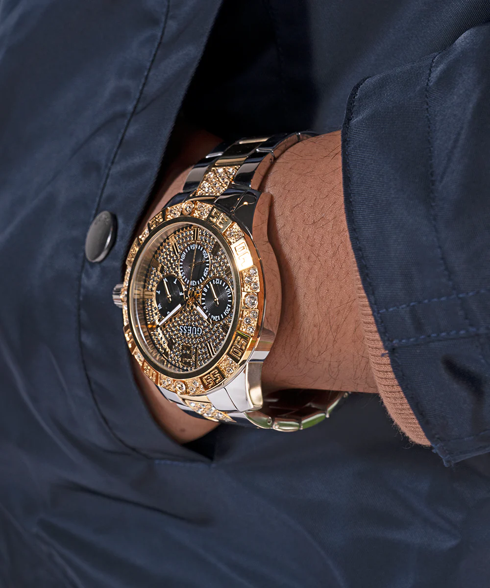 GUESS Mens 2-Tone Multi-function Watch - Image 3