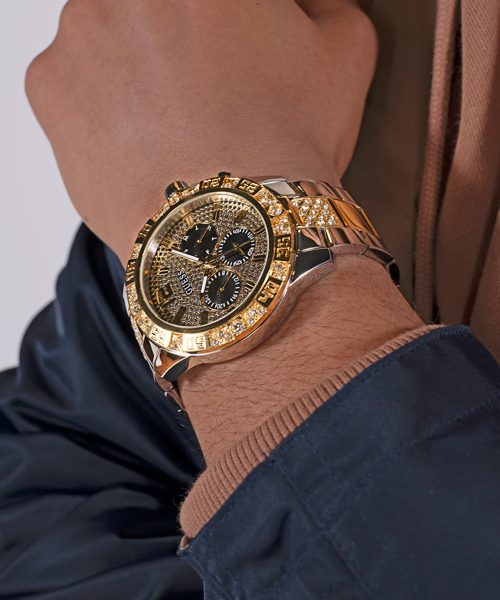 GUESS Mens 2-Tone Multi-function Watch - Image 6