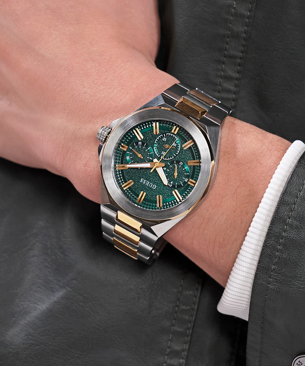 GUESS Mens 2-Tone Multi-function Watch - Image 6
