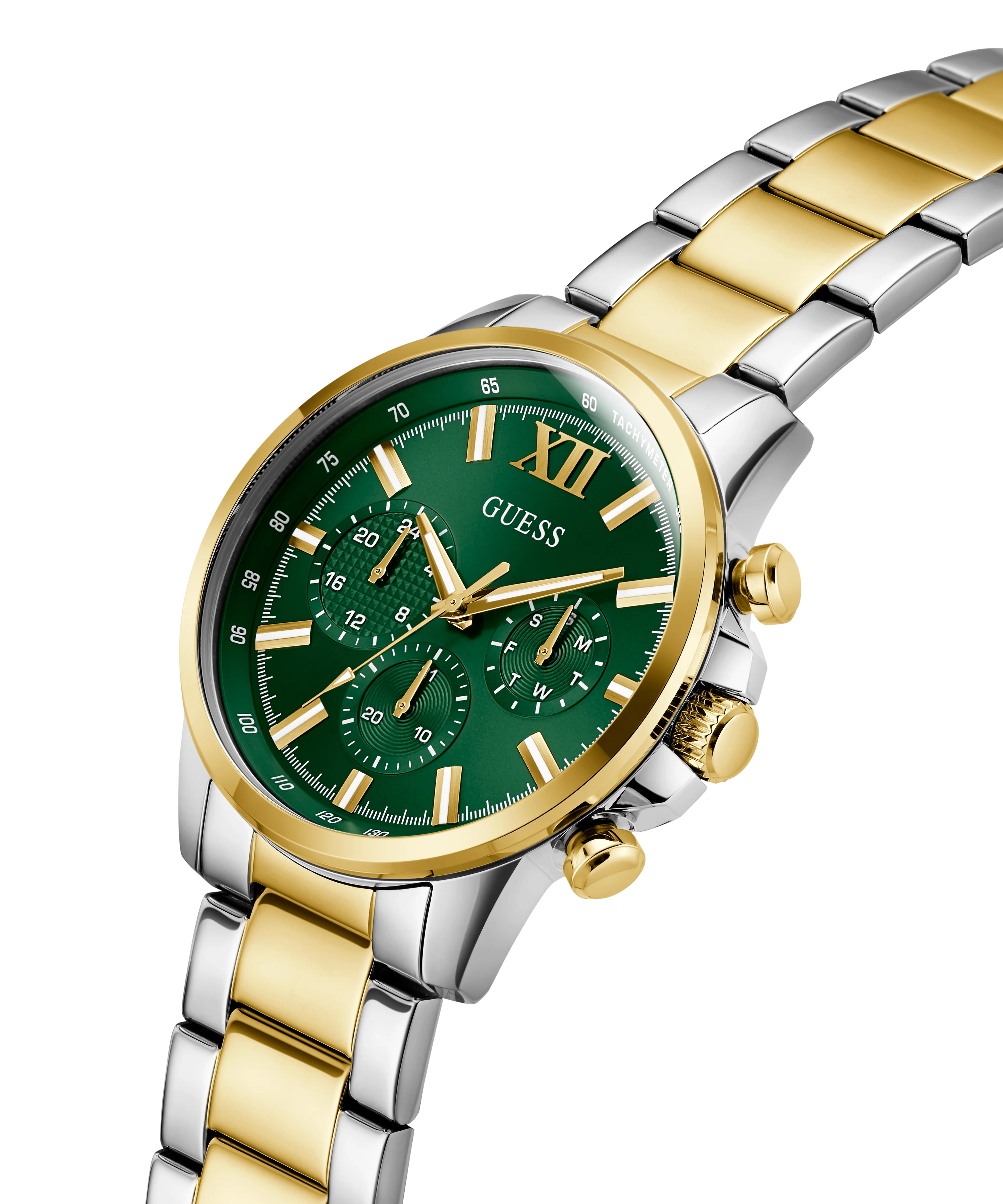 GUESS Mens 2-Tone Multi-function Watch - Image 2