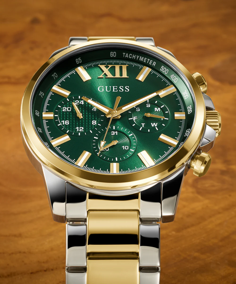 GUESS Mens 2-Tone Multi-function Watch - Image 4