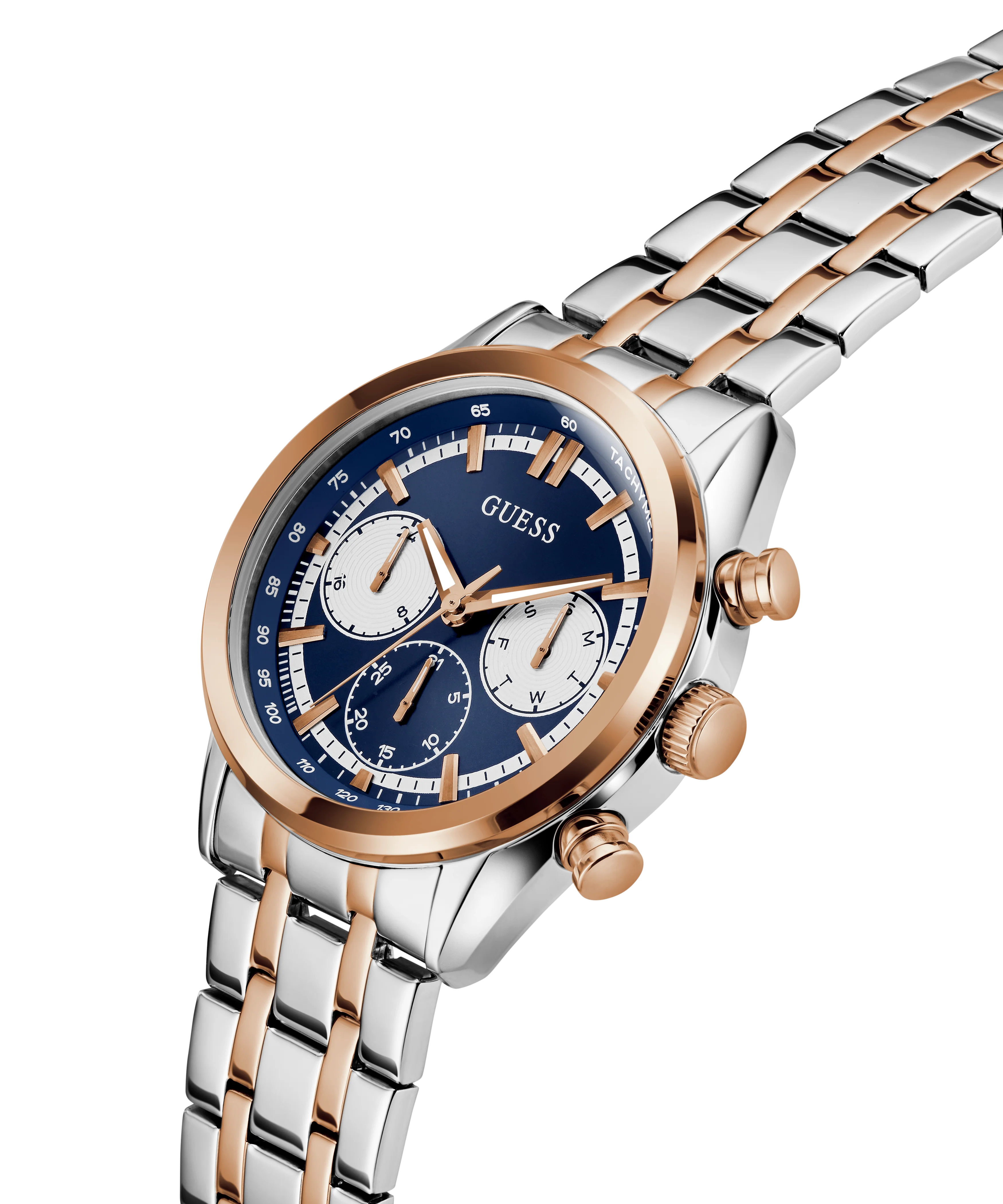 GUESS Mens 2-Tone Multi-function Watch - Image 3