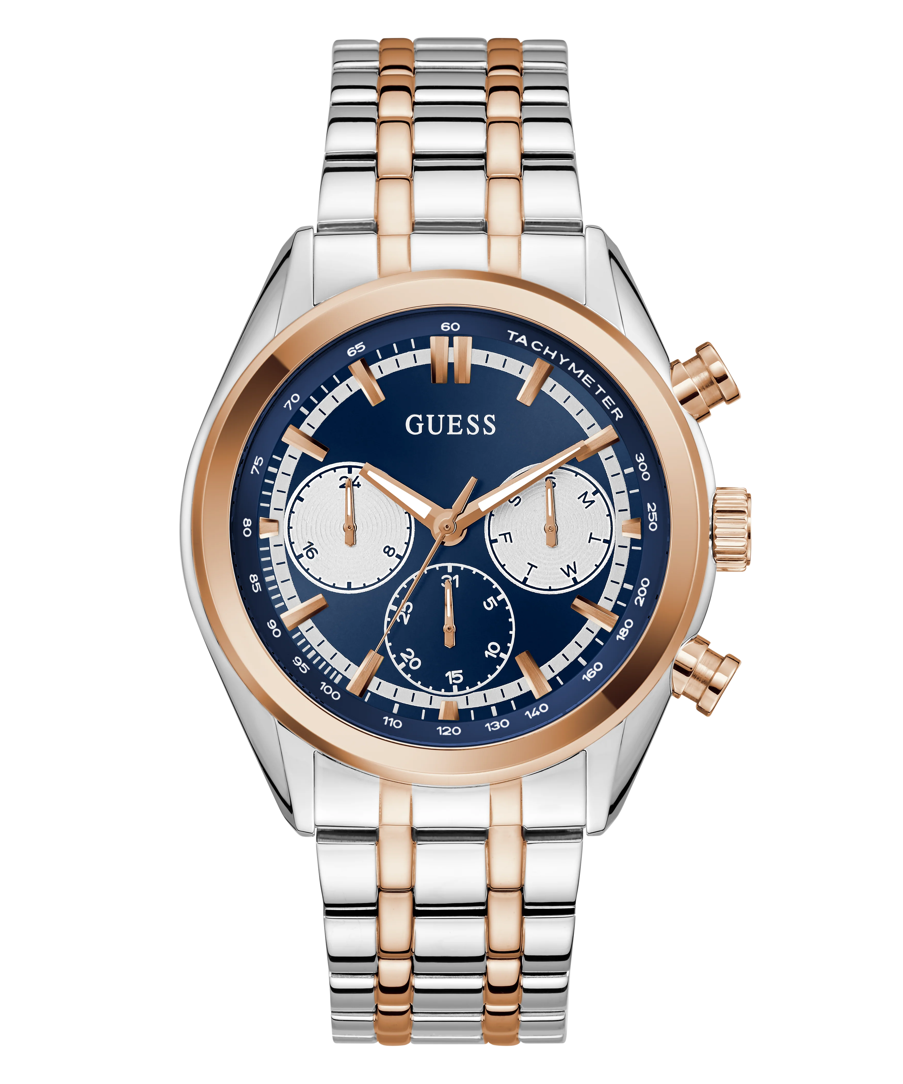GUESS Mens 2-Tone Multi-function Watch - Image 6