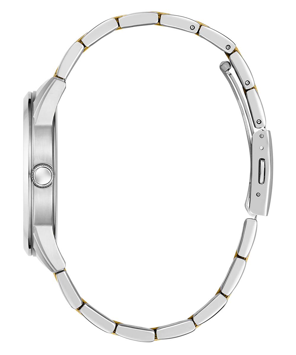 GUESS Mens 2-Tone Silver Tone Analog Watch - Image 7