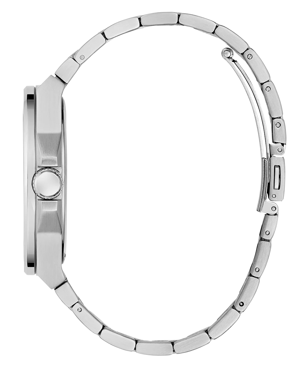 GUESS Mens 2-Tone Silver Tone Analog Watch - Image 7