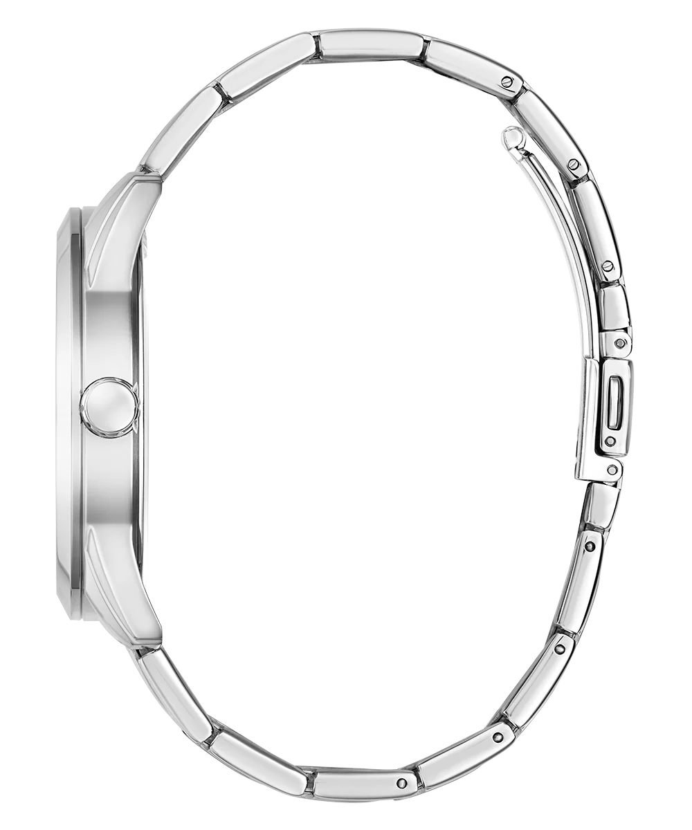 GUESS Mens 2-Tone Silver Tone Analog Watch - Image 8