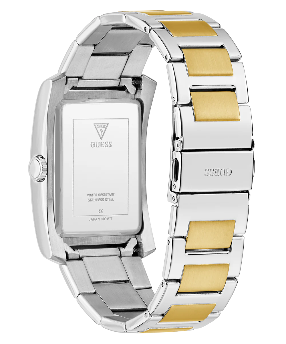 GUESS Mens 2-Tone Silver Tone Analog Watch - Image 8