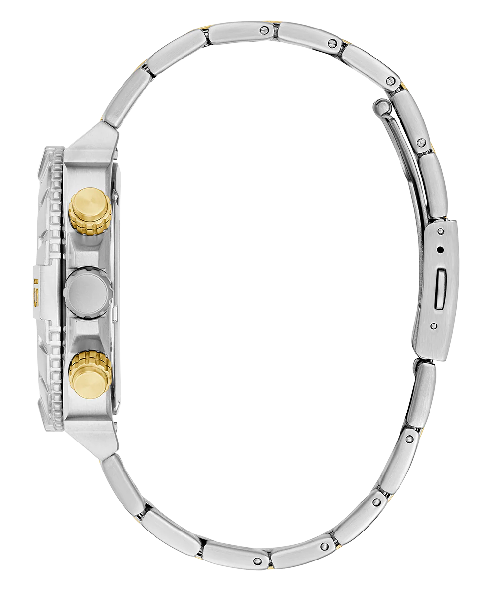 GUESS Mens 2-Tone Silver Tone Multi-function Watch - Image 7
