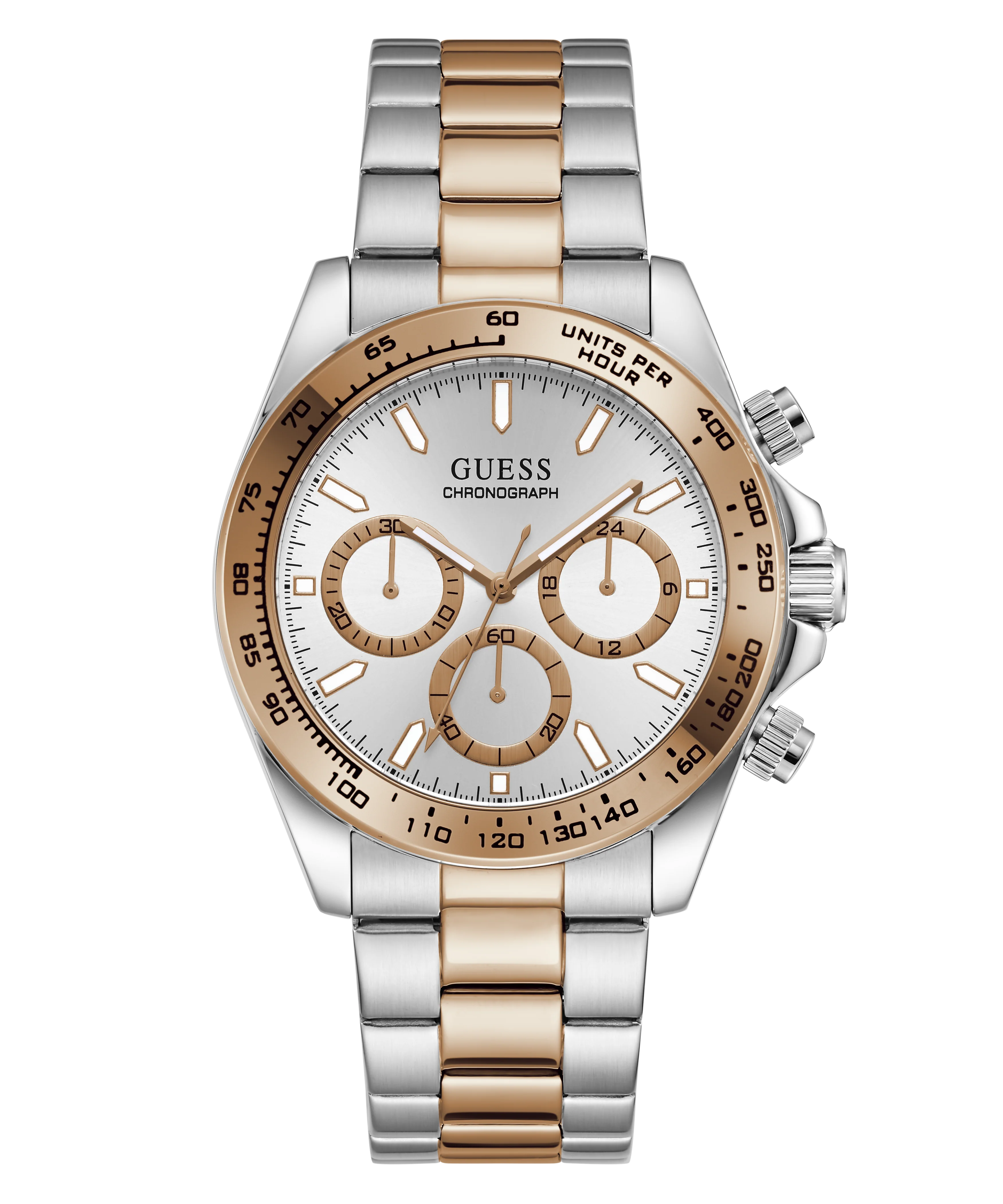 GUESS Mens Arthur 2-Tone Analog Watch - Image 4