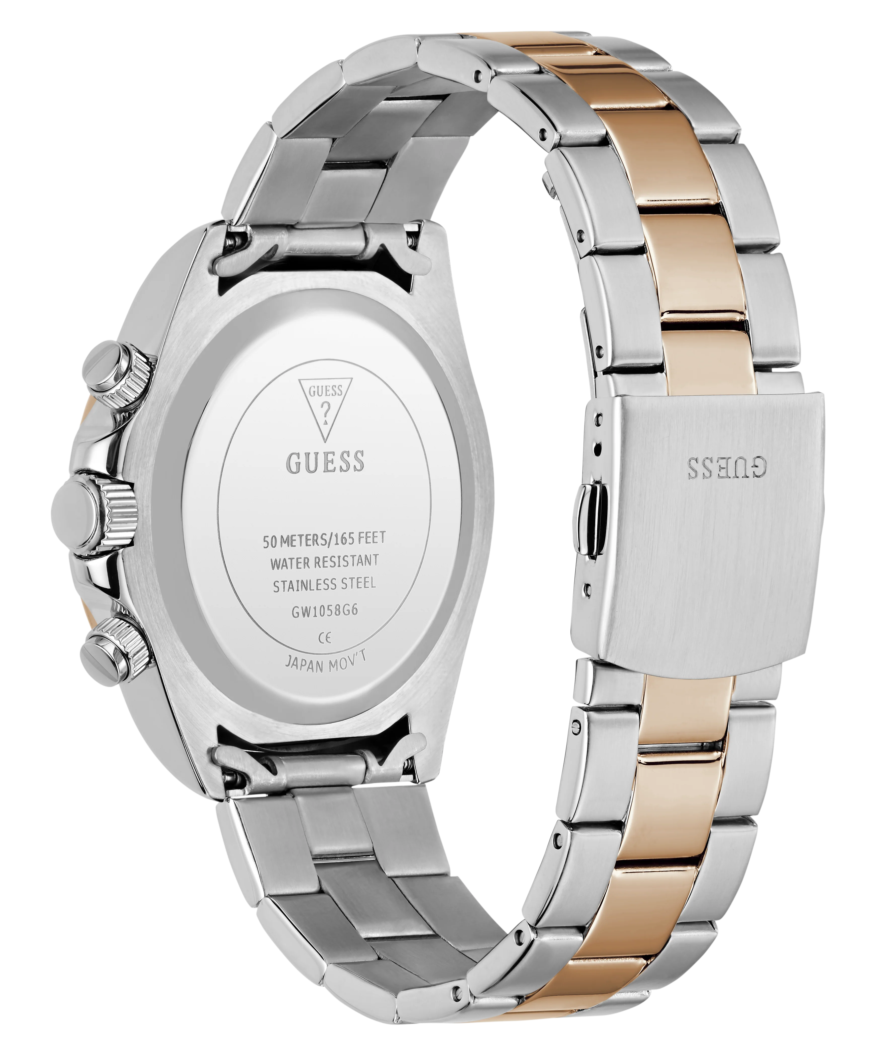 GUESS Mens Arthur 2-Tone Analog Watch - Image 7