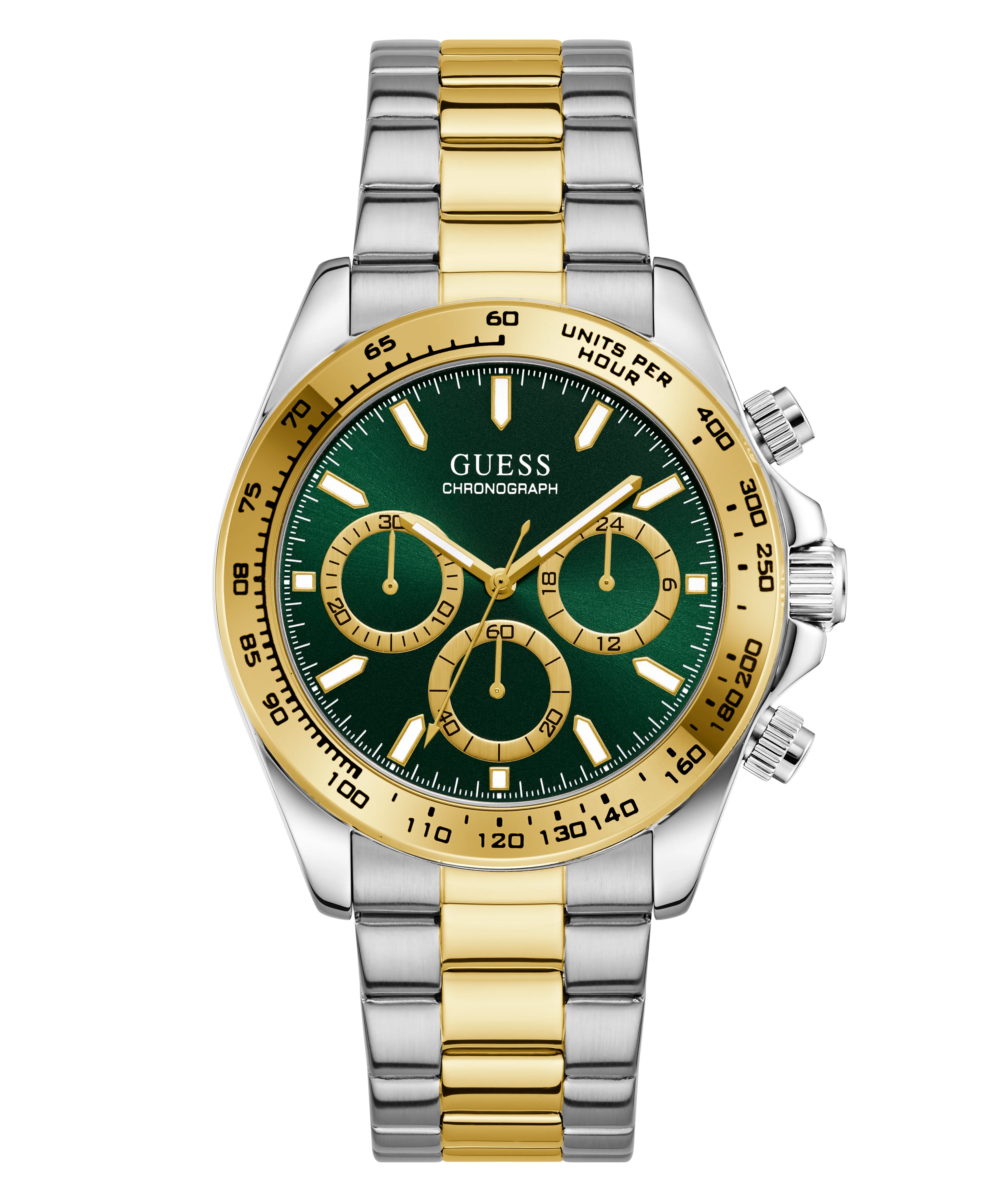 GUESS Mens Arthur 2-Tone Multi-function Watch - Image 3