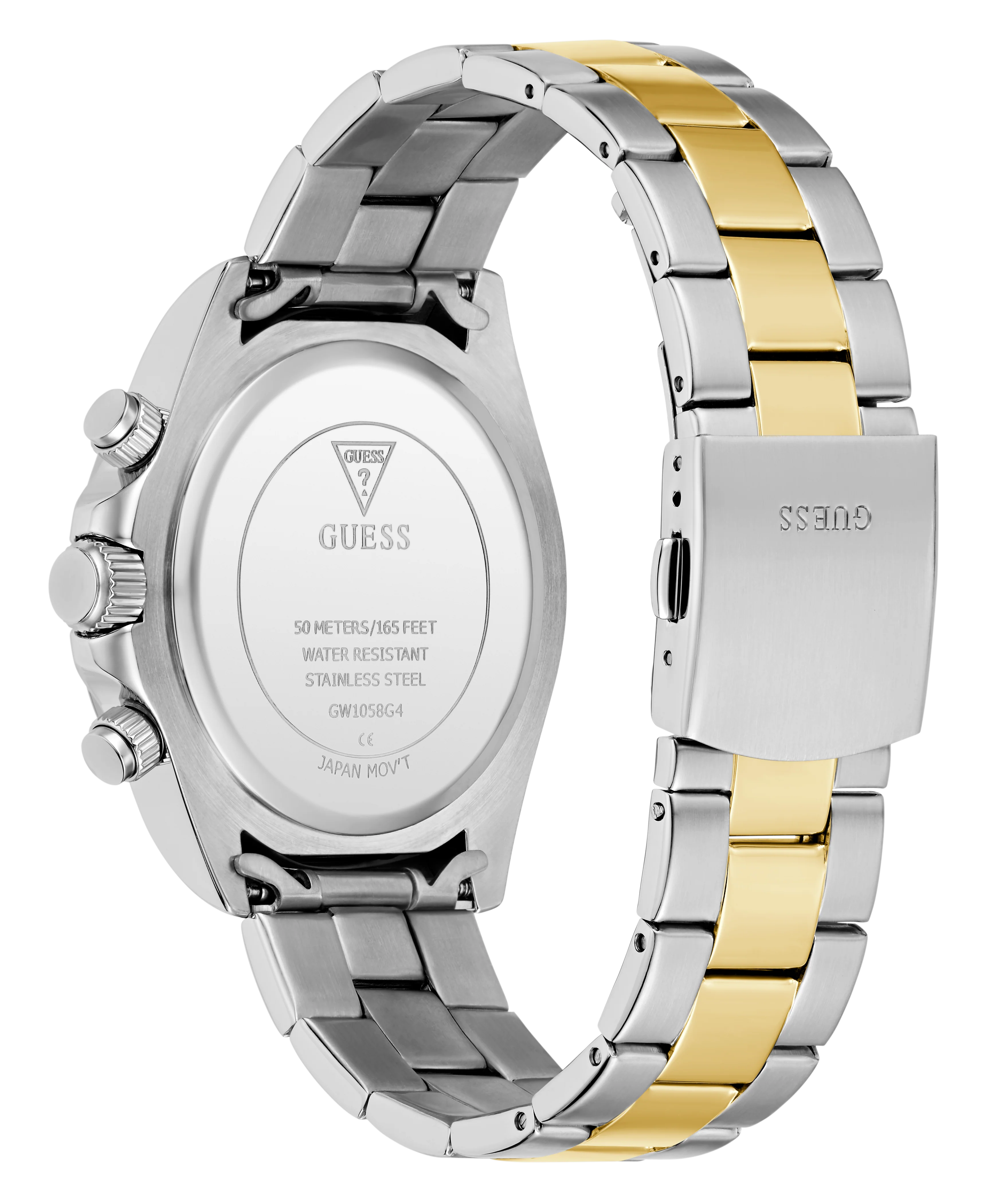 GUESS Mens Arthur 2-Tone Multi-function Watch - Image 4