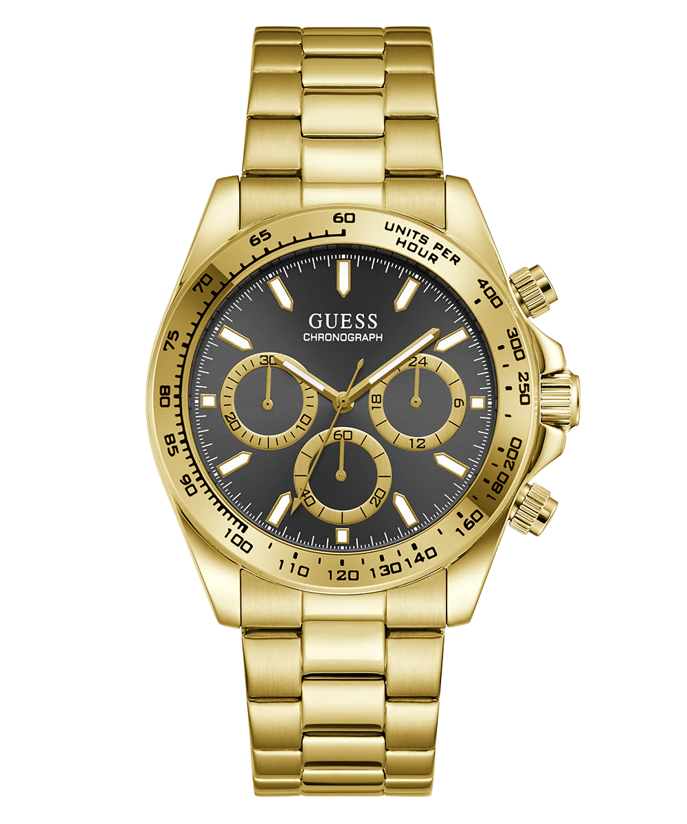 GUESS Mens Arthur Gold Tone Analog Watch - Image 3