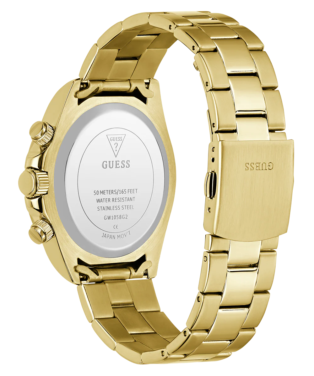 GUESS Mens Arthur Gold Tone Analog Watch - Image 4