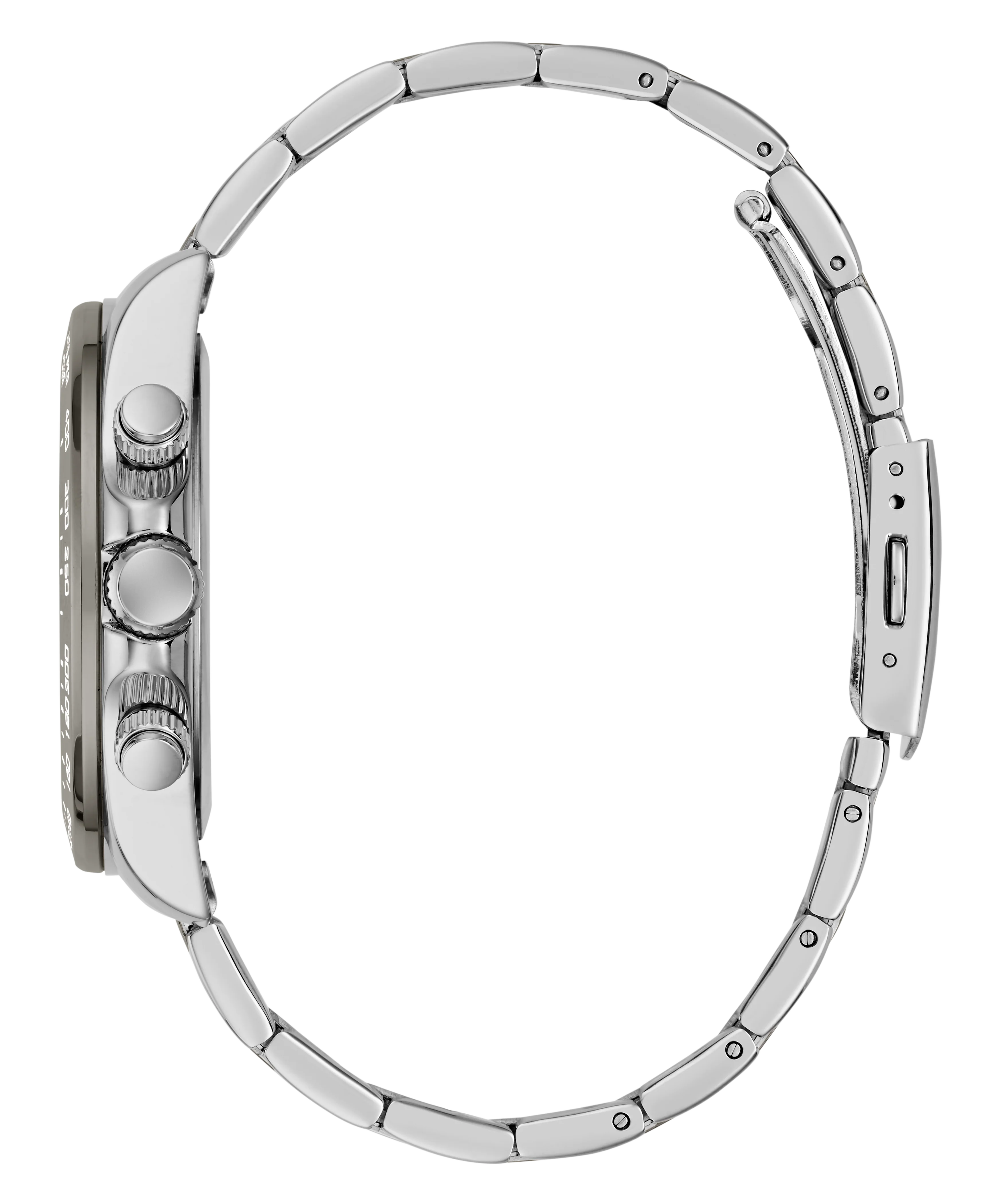 GUESS Mens Arthur Silver Tone Analog Watch - Image 8