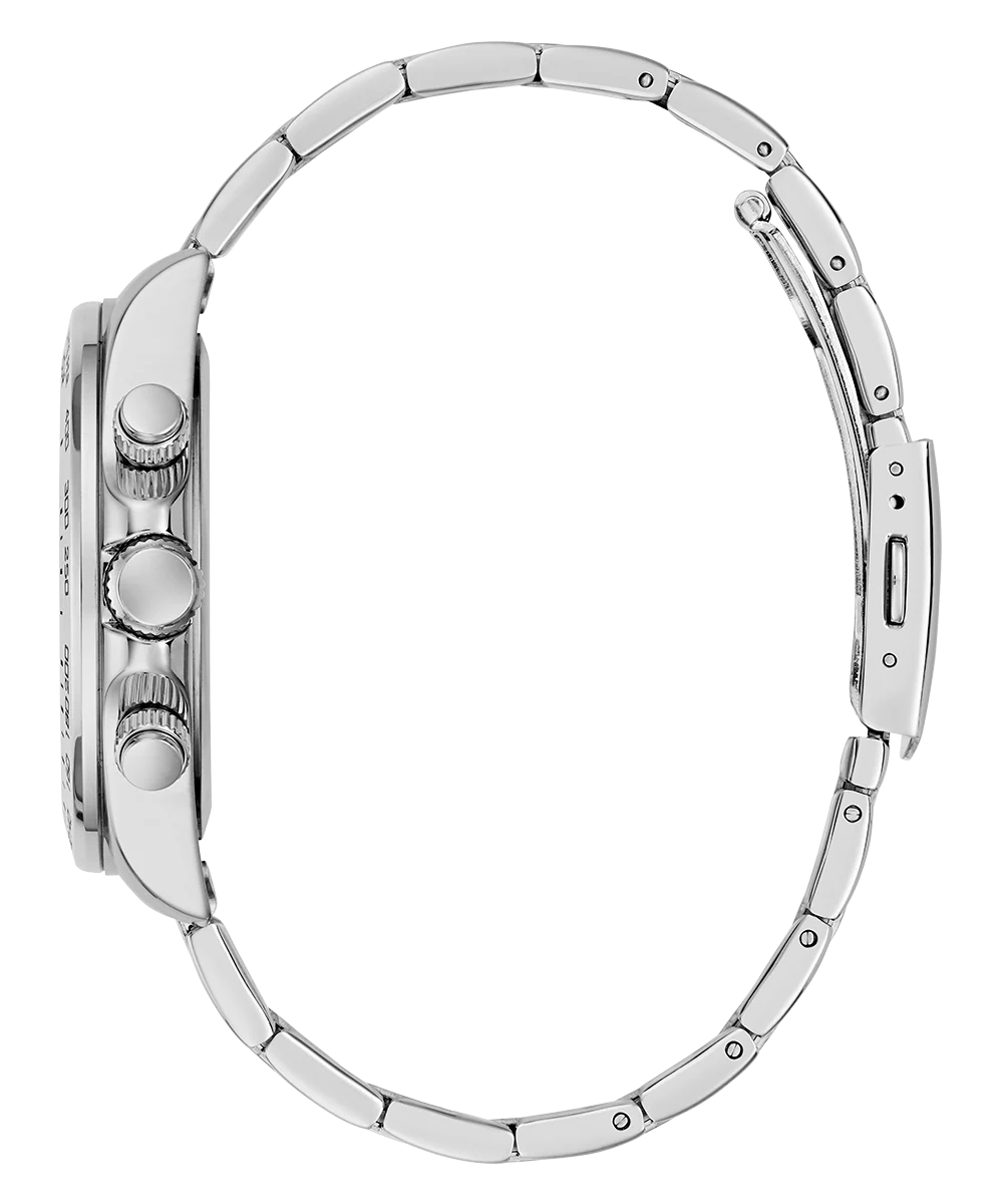 GUESS Mens Arthur Silver Tone Analog Watch - Image 4