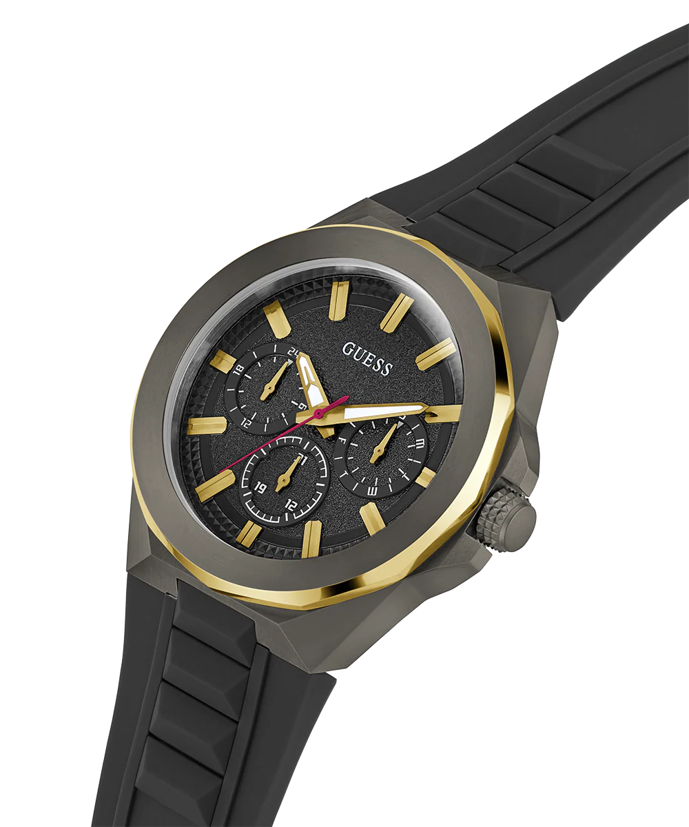 GUESS Mens Black 2-Tone Multi-function Watch - Image 3