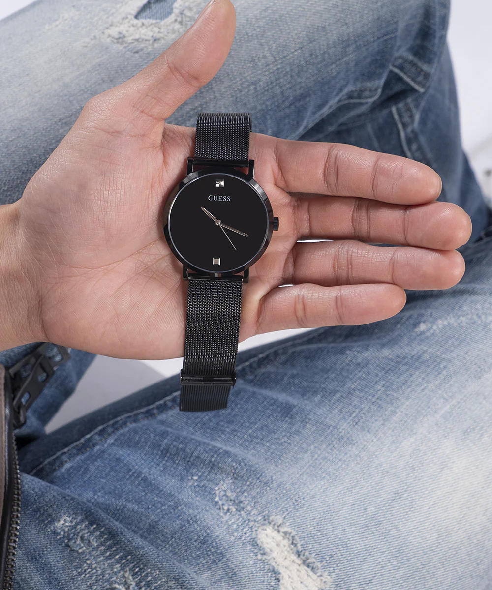 GUESS Mens Black Analog Watch - Image 5