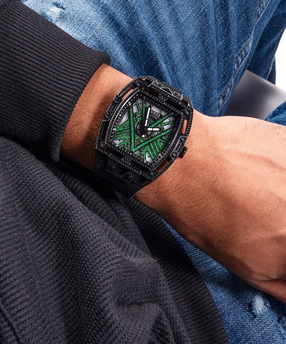 GUESS Mens Black Analog Watch - Image 5