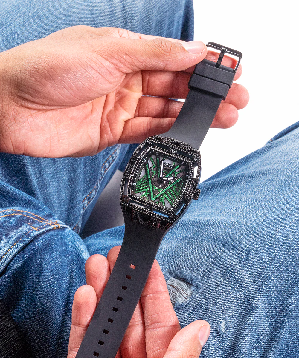 GUESS Mens Black Analog Watch - Image 6
