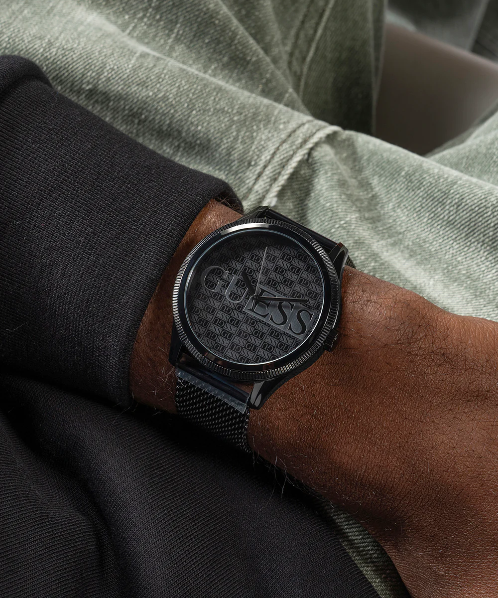 GUESS Mens Black Analog Watch - Image 4