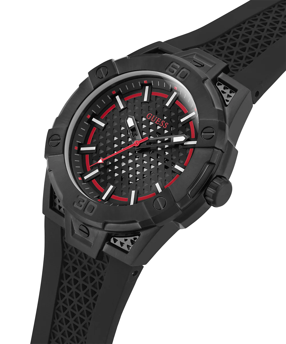 GUESS Mens Black Analog Watch - Image 2