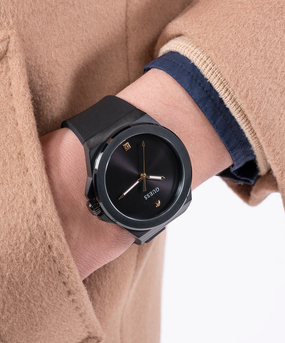 GUESS Mens Black Analog Watch - Image 5