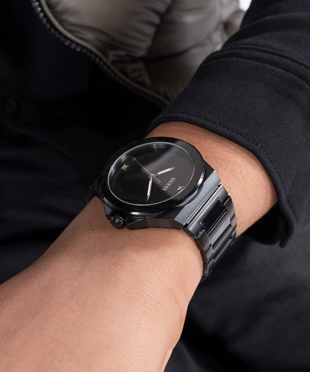 GUESS Mens Black Analog Watch - Image 6